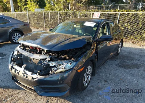 2016 Honda Civic Lx из США, поврежденный, VIN 19XFC2F52GE031977